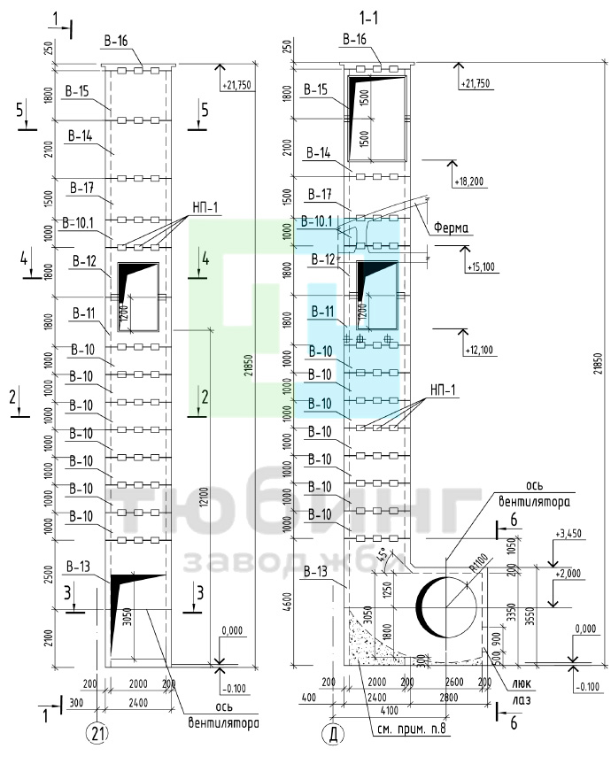 Вентиляционные шахты для газовых котельных.