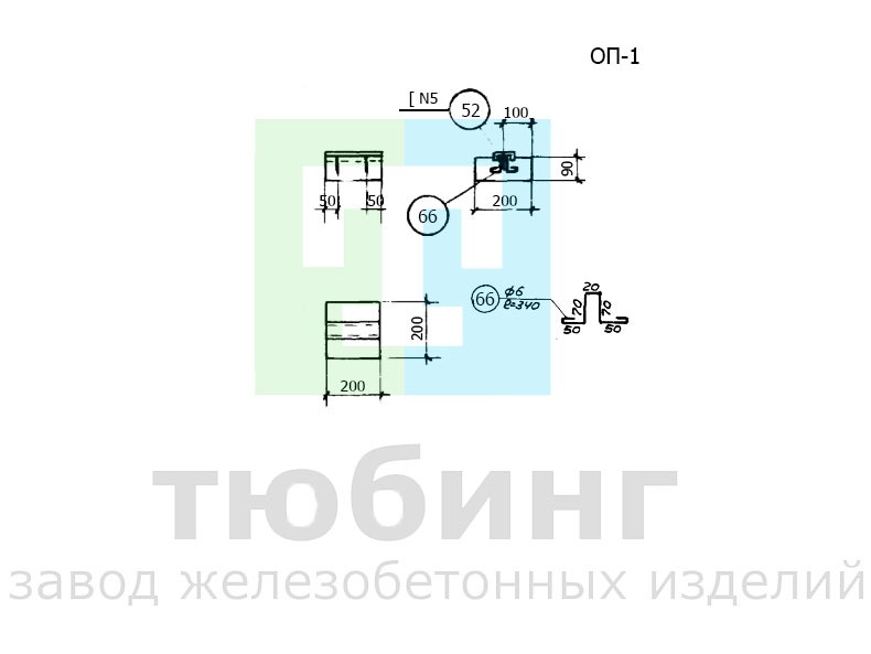 Опорная подушка ОП-1 серии ТС-01-01 вып.4