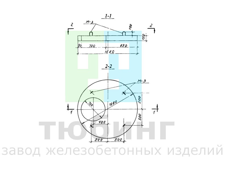 Плита перекрытия ПП15-1-1 по серии 3.900-2, вып.5